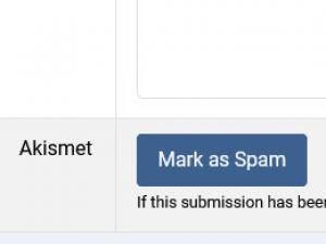 Mark as Spam from Manage Submissions area