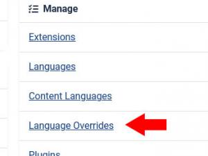 Manage Language Overrides