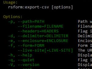 CSV submissions export CLI command