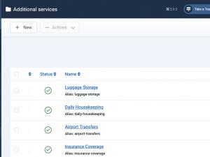 List of available Additional services
