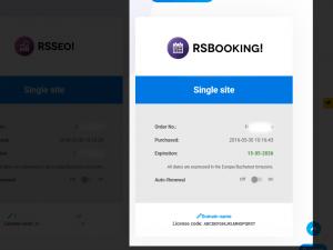 Make sure the RSBooking! subscription you've purchased from us is active and the Update Code has been generated for that subscription.