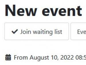 Join waiting list button