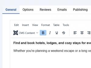 Edit a category - General tab