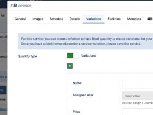 Services Variations