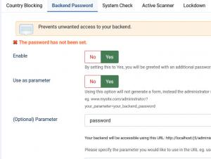 Backend Password