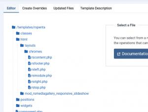 Built in template overrides