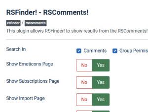 RSFinder! - RSComments! plugin