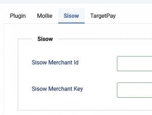 Sisow configuration