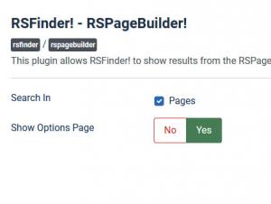 RSFinder! - RSPageBuilder! plugin
