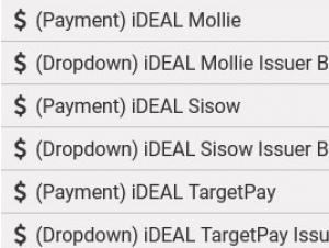 iDeal payment form fields