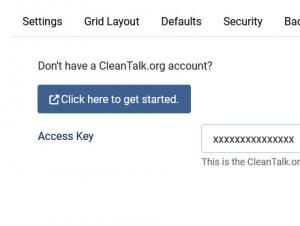 Configure the Access Key