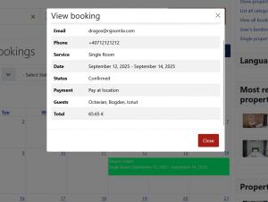 View Booking