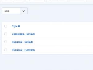 Access System > Templates > Site Template Styles