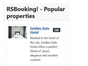 Popular Properties module frontend view