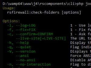 Check folders CLI command