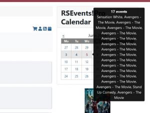 Events Calendar Module