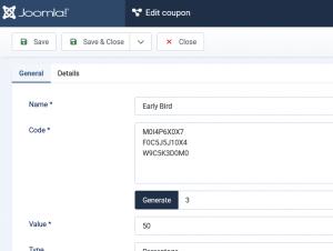 Configure discount coupons