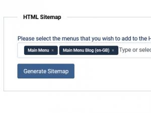 Generating a HTML sitemap.