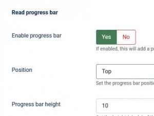Read Progress Bar