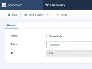 Add / Edit a Country