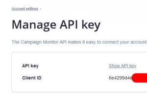 Click on Show API Key