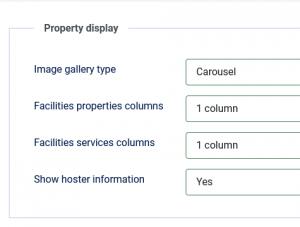 Property display