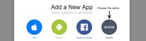 Facebook Choose Website App