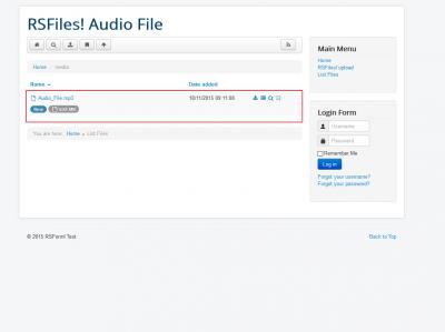 RSFiles! Listing Audio Files