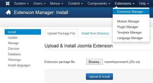 Installing the Joomla! Search integration plugin
