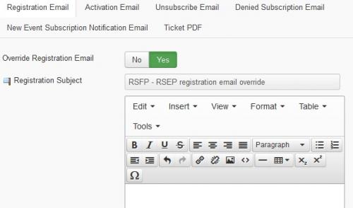 Override the RSEvents!Pro emails with RSForm!Pro