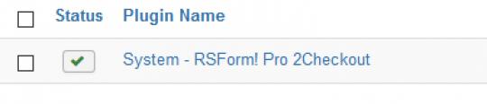 RSForm!Pro 2Checkout Install