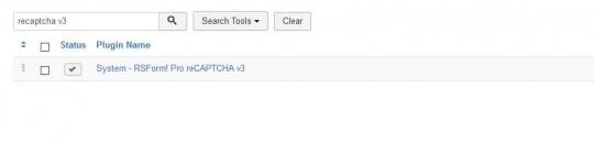 RSForm!Pro reCaptcha v3