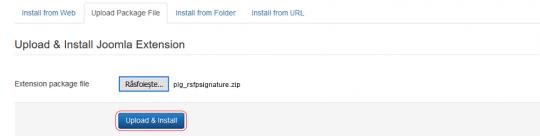 RSForm!Pro Signature plugin install