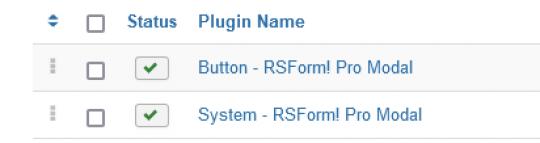 Enable the System - RSForm!Pro Modal plugin