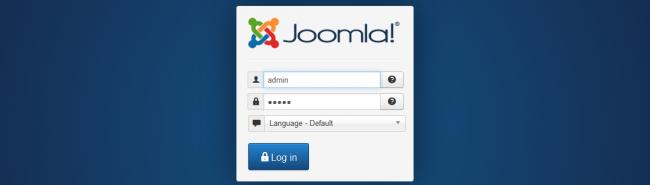 Joomla! Backend Log In