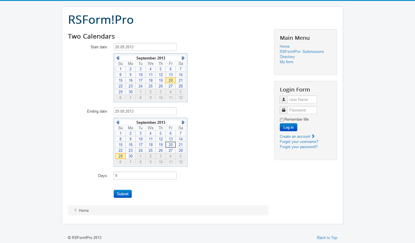 Date Calculator Between Two Dates