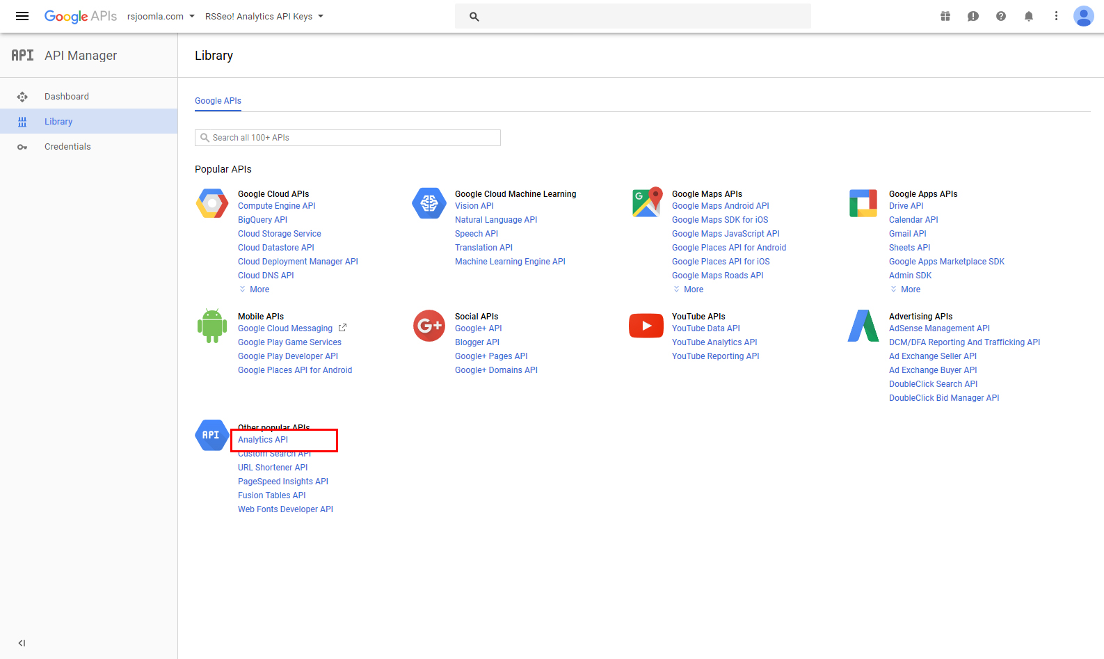 Google apis analytics. Google Analytics API.