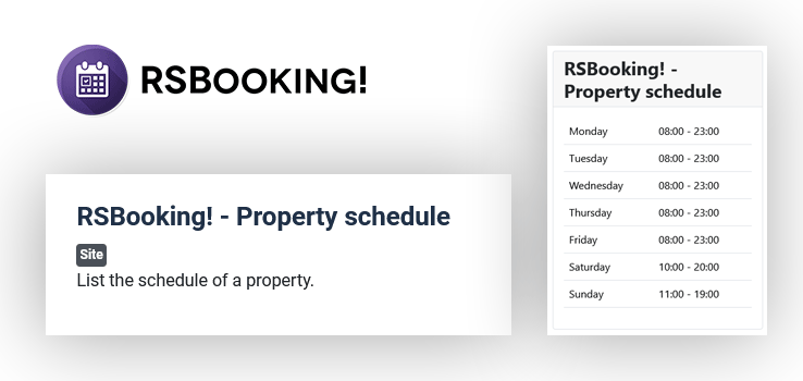 Module - Property Schedule