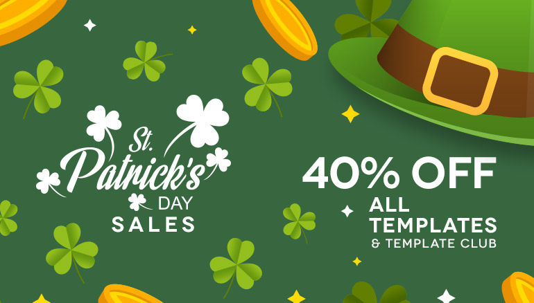 St patrick's deals day sales