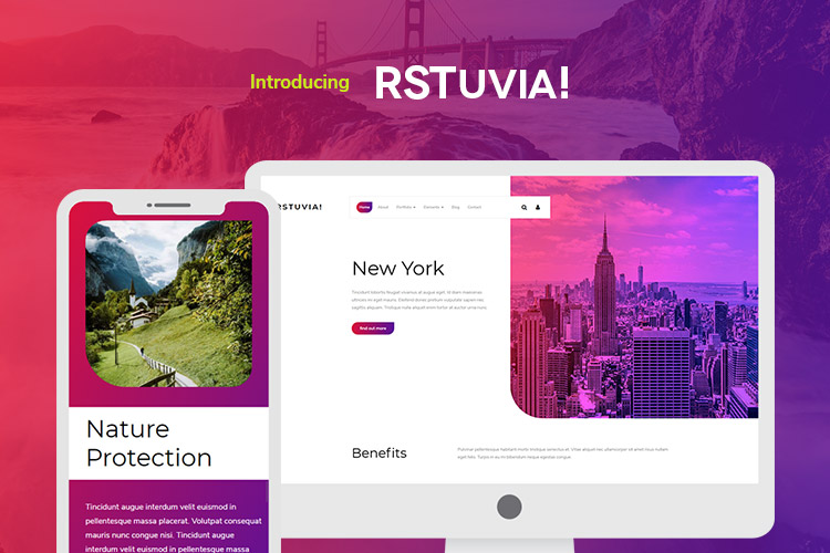 RSTuvia! - Multipurpose Joomla! template