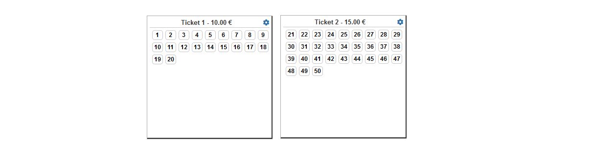 RSEvents!Pro Ticket Seats Configuration