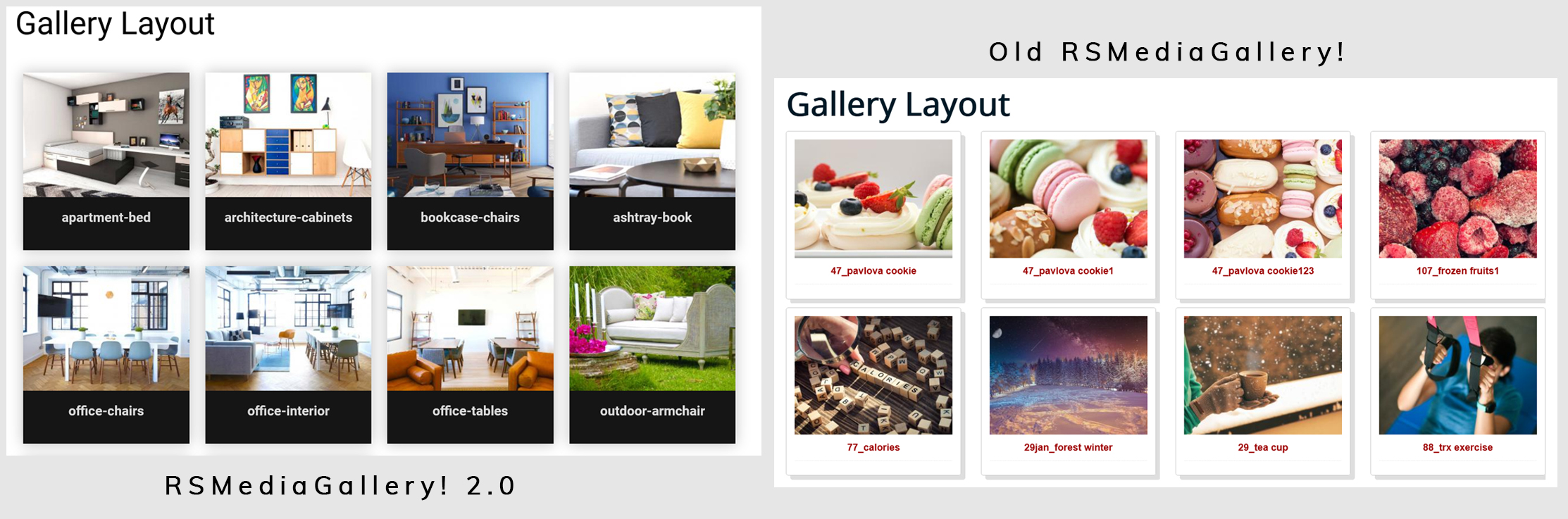 RSMediaGallery! 2.0 gallery layout