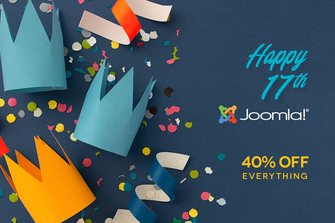 17 Joomla! Years - We celebrate through special prices