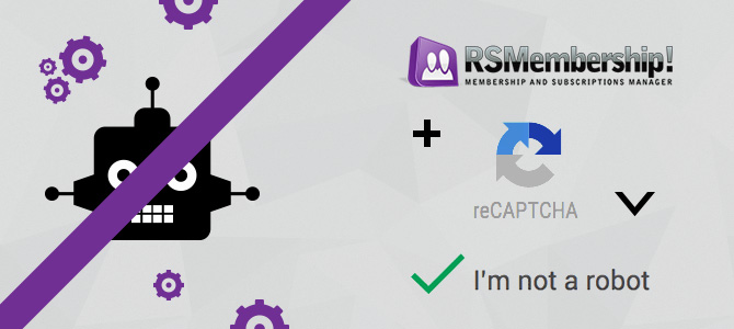 RSMembership! no CAPTCHA reCAPTCHA