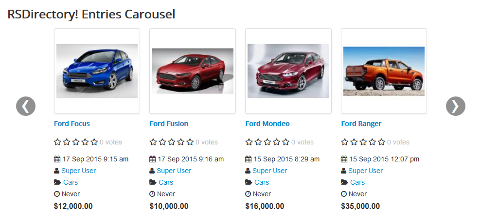 RSDirectory! Entries Carousel Module