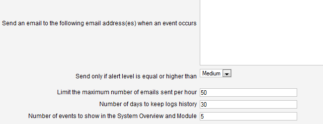 RSFirewall! - Limit the maximum number of emails sent per hour