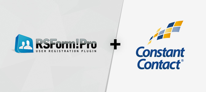 RSForm!Pro and Constant Contact plugin update