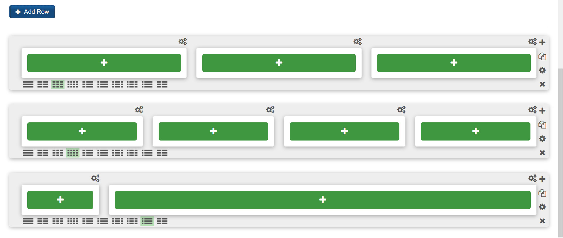 responsive administrator interface