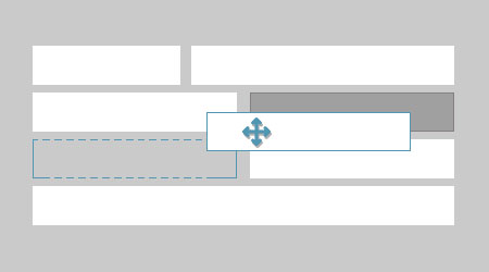 Grid system available for the form layout