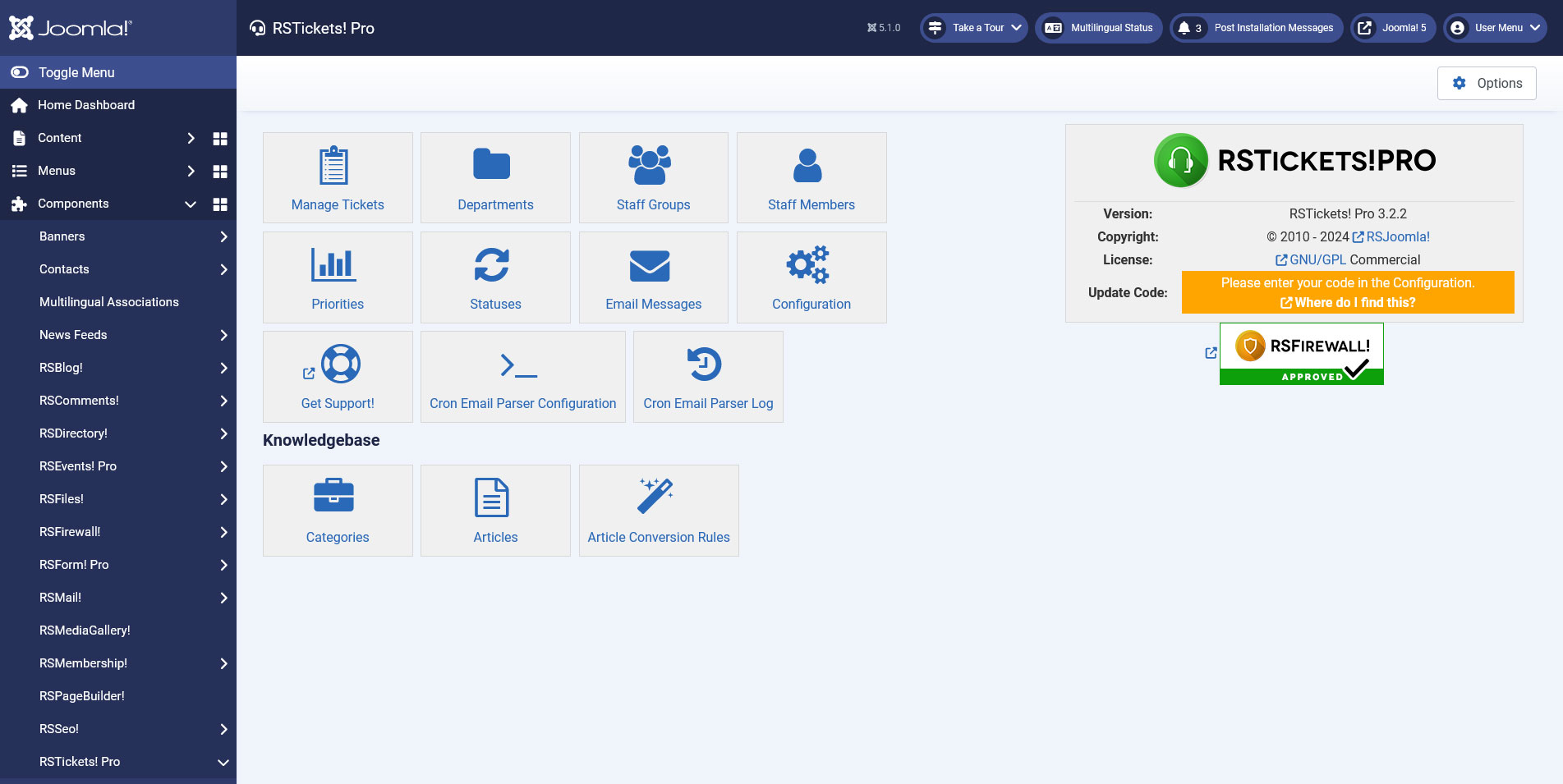 Joomla Help Desk Ticketing System